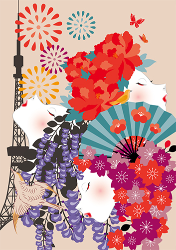 花咲く東京を駆け巡る / TOKYO POSTCARD AWARD 2020