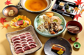 Autumn Hot Pot Course Featuring Mushrooms and Duck<br />September 1 – October 31