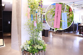 ホテル龍名館東京の七夕