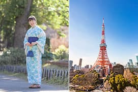 浴衣着付け体験＆東京タワーメインデッキのチケット付き<br/>特別な宿泊プランをご用意いたしました。