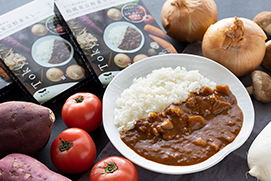 朝食で人気の「和風東京野菜カレー」レトルトで好評販売中！
