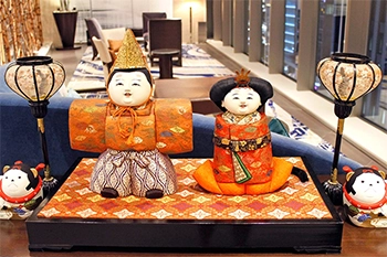 ホテル龍名館東京の雛人形