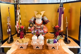 五月人形を展示いたしました